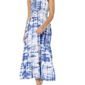 Alex Marie Tie Dye Spaghetti Strap Tiered Maxi Dress Sundress Size 6 NWOT